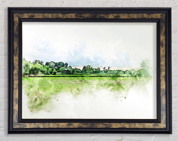 The Green Countryside Framed Print