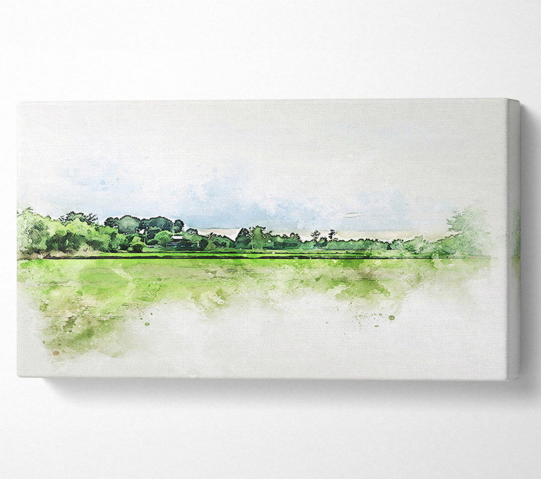  A Canvas Print of The Green Countryside Canvas Art