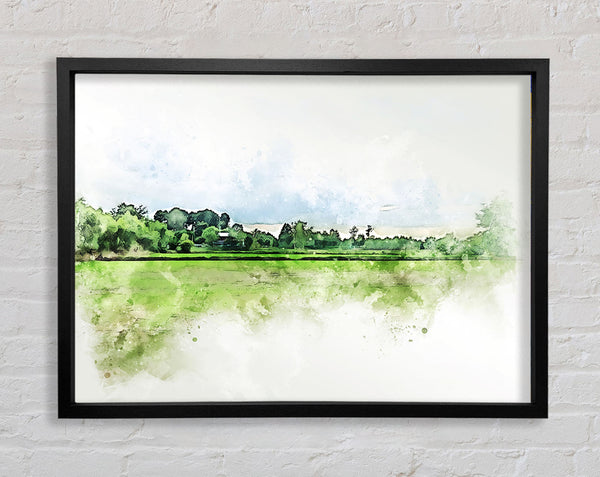 The Green Countryside Framed Print
