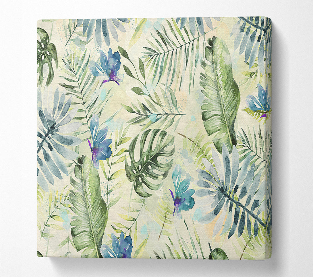  A Canvas Print of Monstera Cheese Plant Love Canvas Wall Art