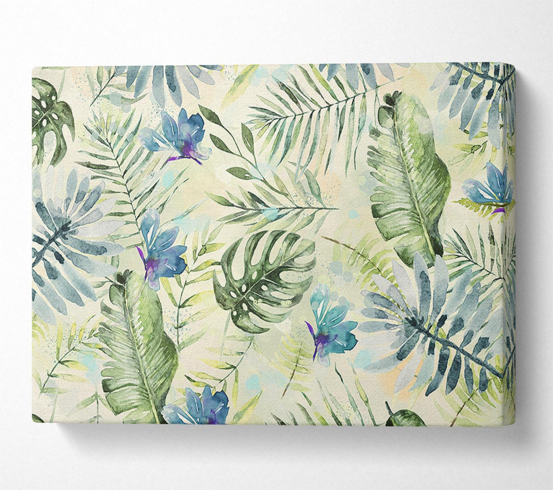  A Canvas Print of Monstera Cheese Plant Love Canvas Wall Art