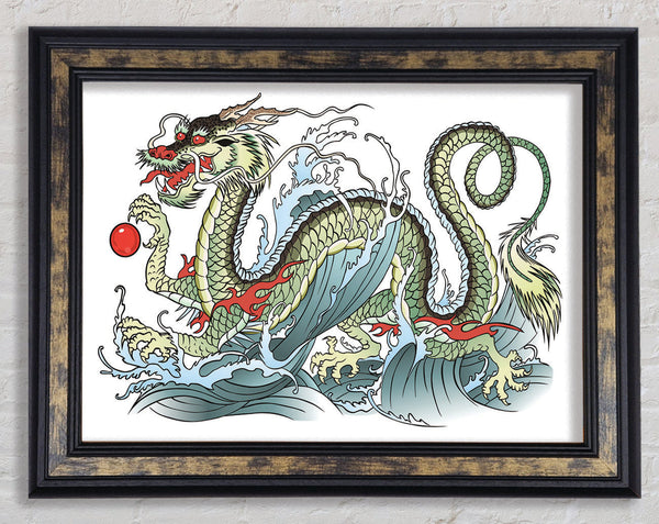 The Chinese Dragon Dance Framed Print
