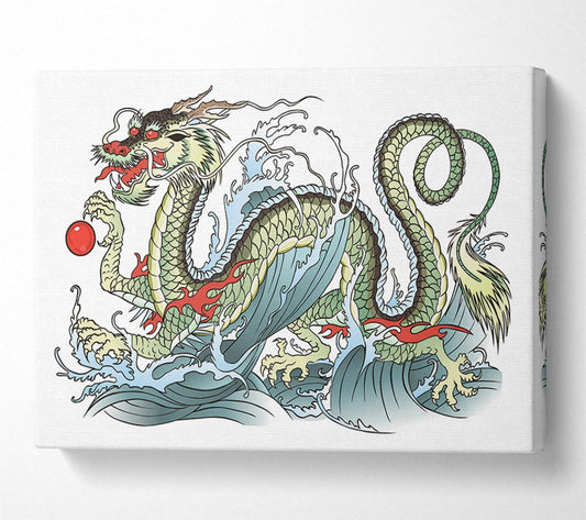 The Chinese Dragon Dance Canvas Wall Art