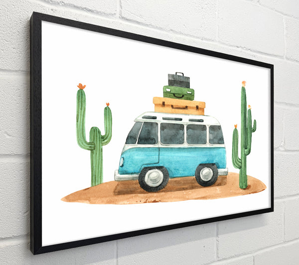 Vw Camper Cactus
