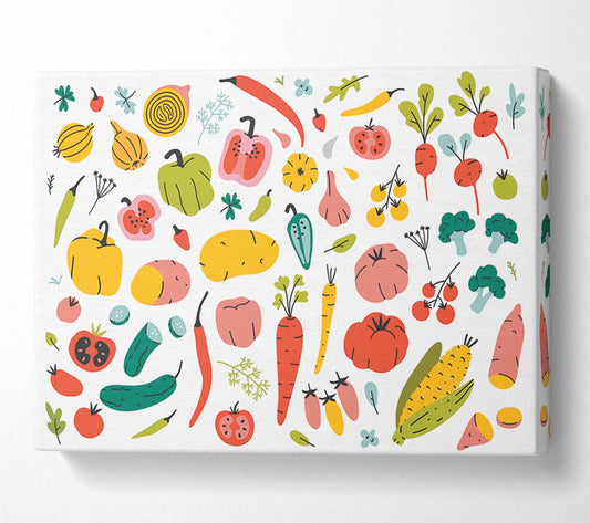Autumn Squash Canvas Wall Art