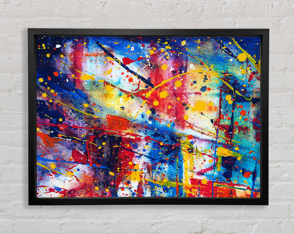 The Splatter Of The Bridge Framed Print