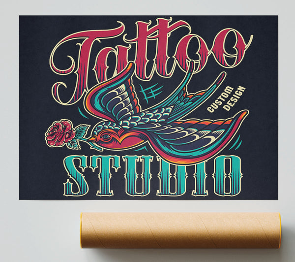 The Awesome Tattoo Studio Poster