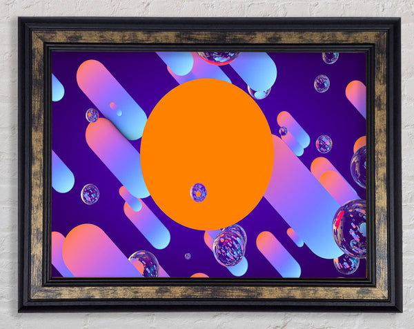 Red Orange Sun On Life Framed Print