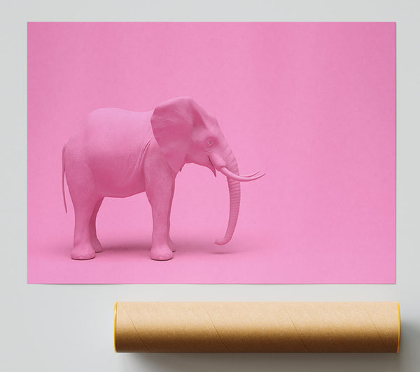 The Pink Elephant Print