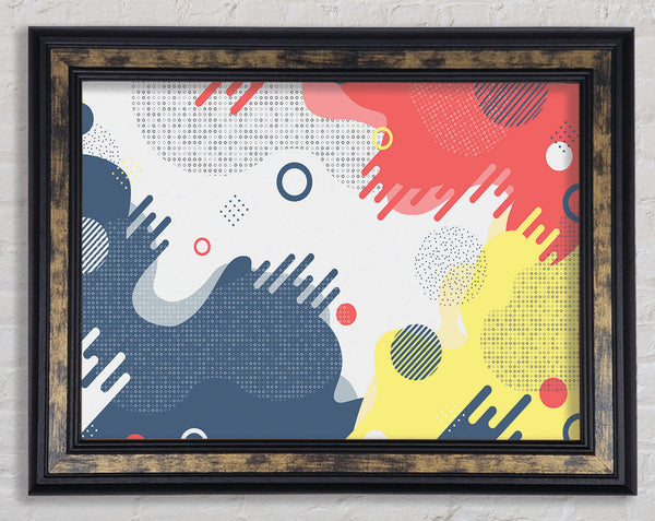 When The Colous Meet Framed Print