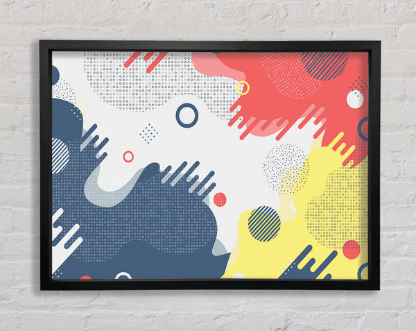 When The Colous Meet Framed Print