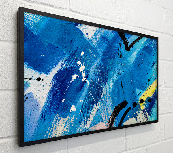 Broad Strokes Of Blue Paint