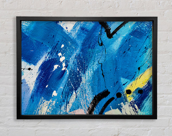 Breite Striche blauer Farbe