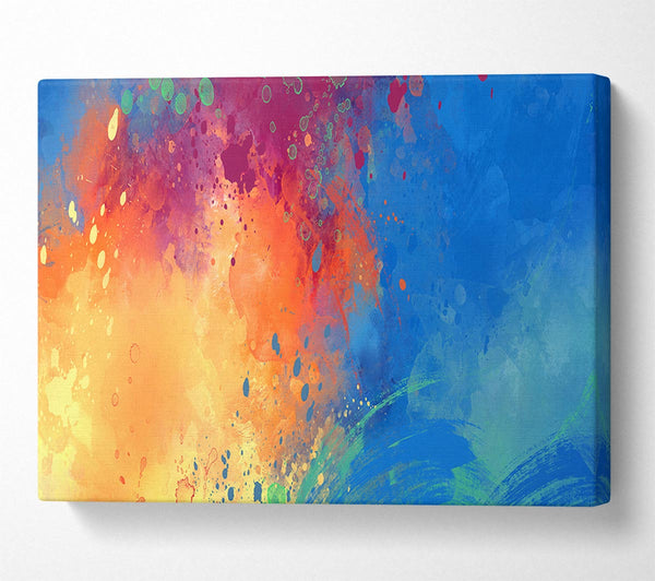  A Canvas Print of Explosion Of Water And Lava Canvas Art