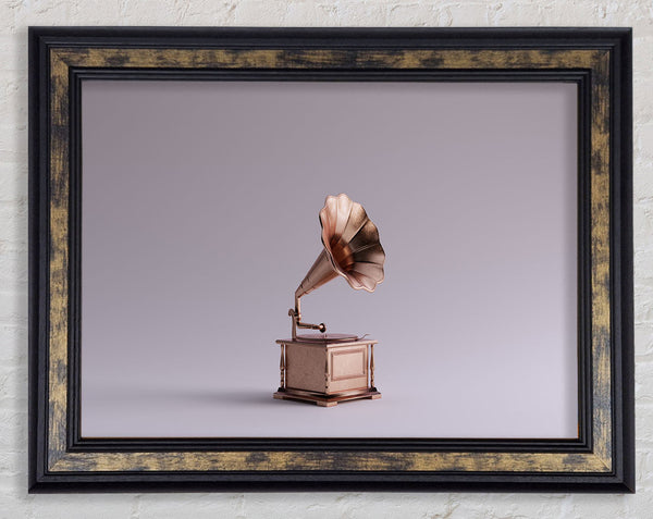 Gramophone Simplicity Framed Print