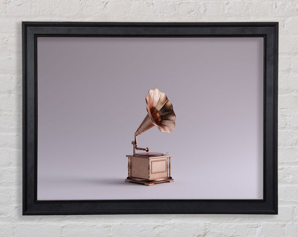 Gramophone Simplicity Framed Print