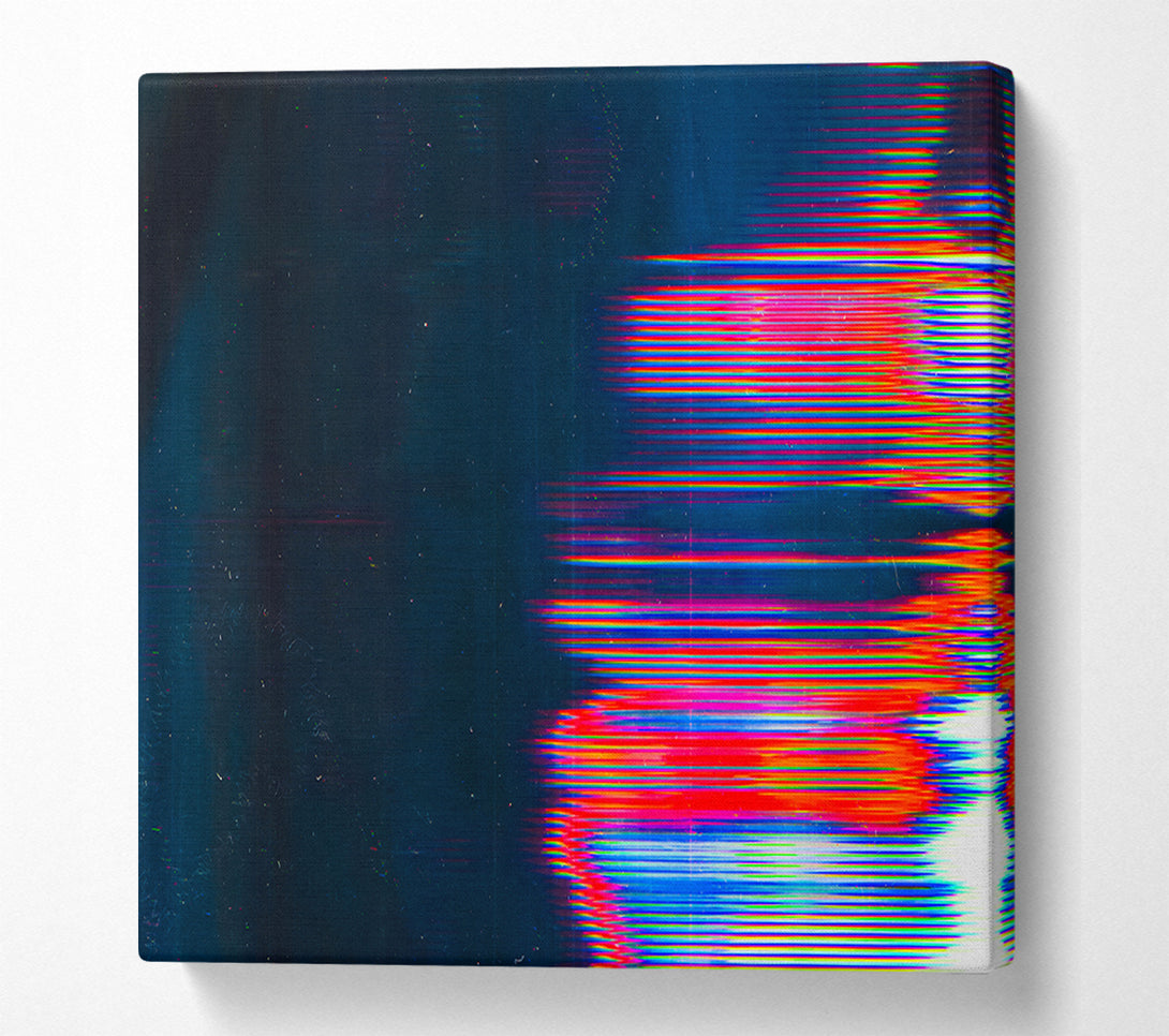  A Canvas Print of Distorted Movement Red Canvas Wall Art