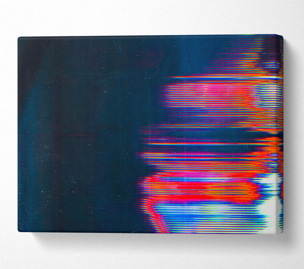 A Canvas Print of Distorted Movement Red Canvas Wall Art