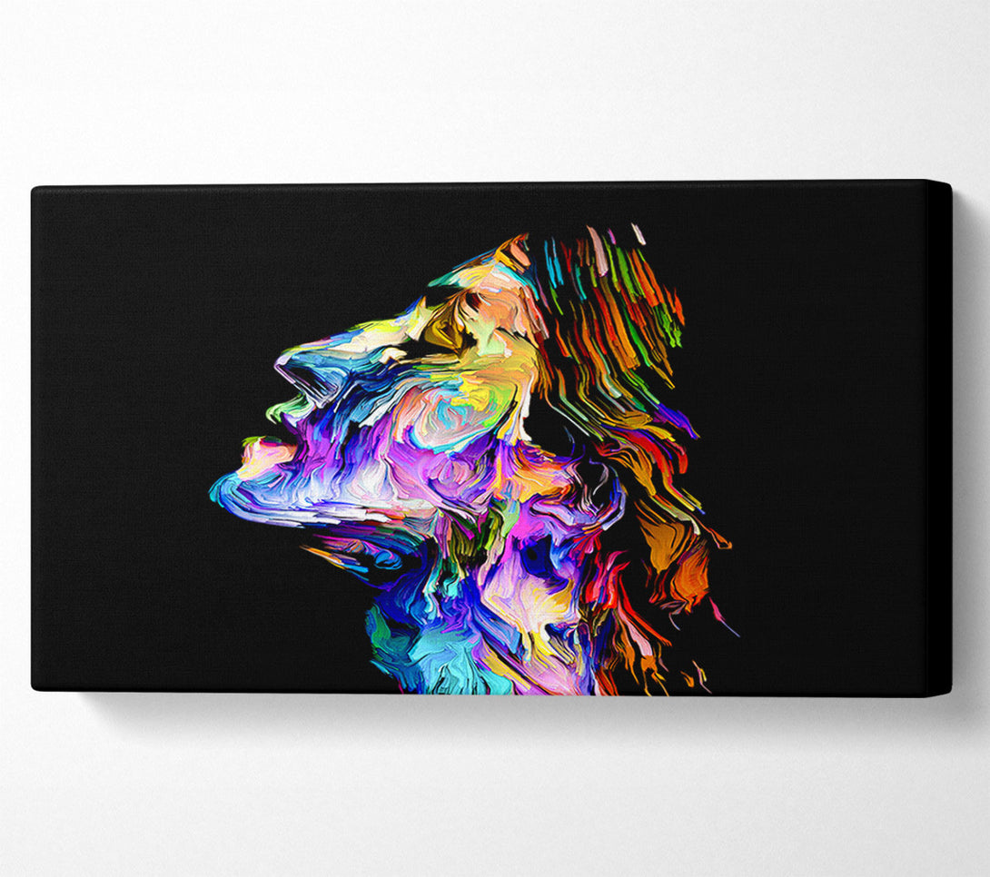  A Canvas Print of The Face Of Colour Canvas Wall Art