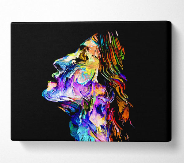  A Canvas Print of The Face Of Colour Canvas Wall Art