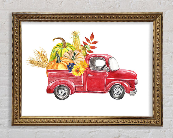 Farming The Squash Framed Print