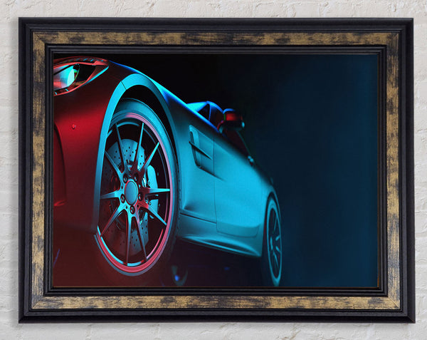 Sports Car Stance Framed Print