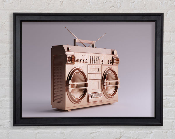 Boombox Simple Framed Print
