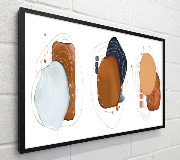 Three Art Mid Century Shapes
