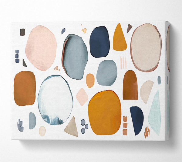  A Canvas Print of The Abstract Shape Collage Canvas Wall Art
