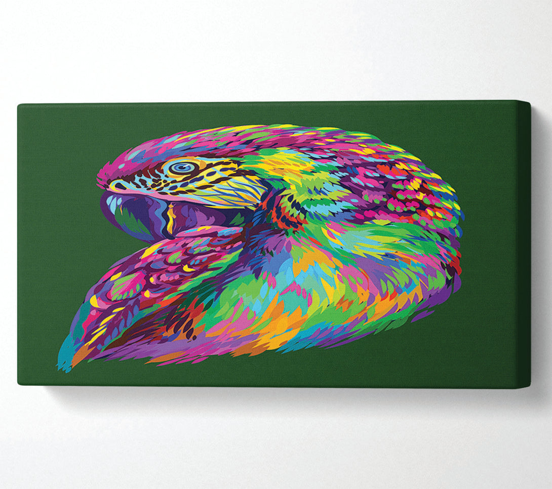  A Canvas Print of The Parrot On Green Canvas Art