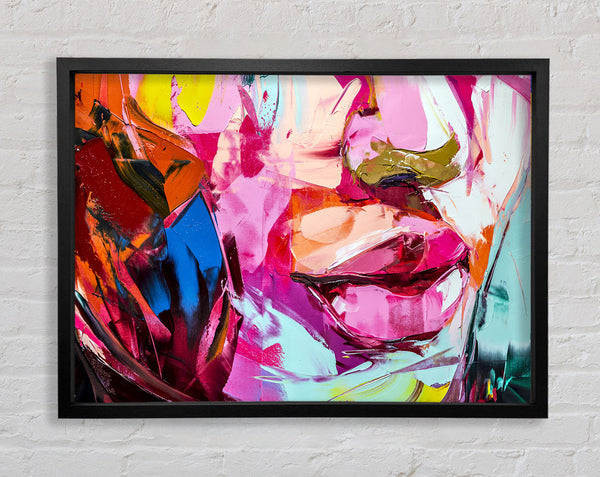 The Lips Of Colour Framed Print