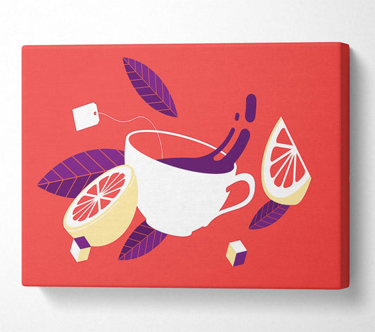 Citrus Tea Canvas Wall Art