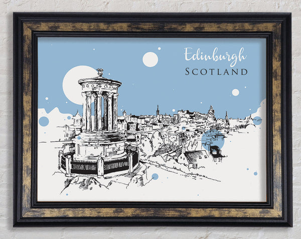 Scotland In Ink Framed Print