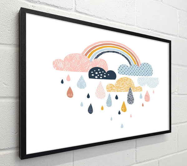 Multi Coloured Clouds And Rain