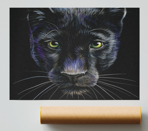 The Black Panther Face Print