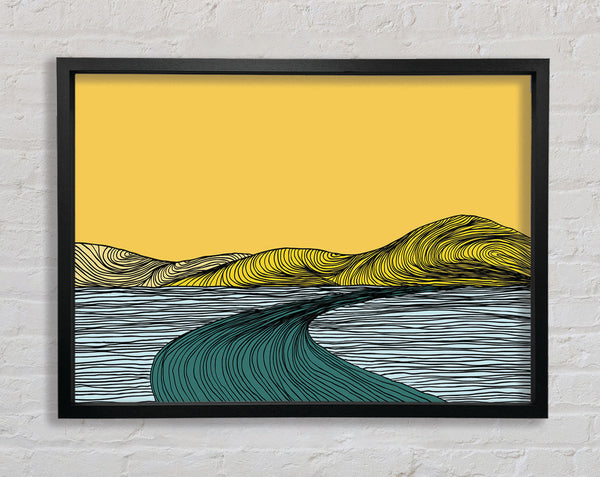 The Abstract Road Framed Print