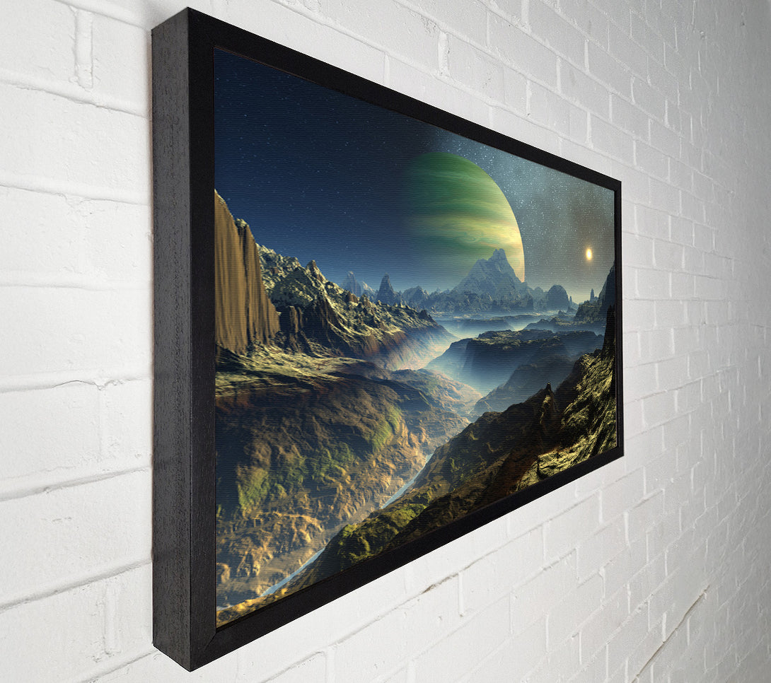  A Canvas Print of The Planet Rises Canvas Art