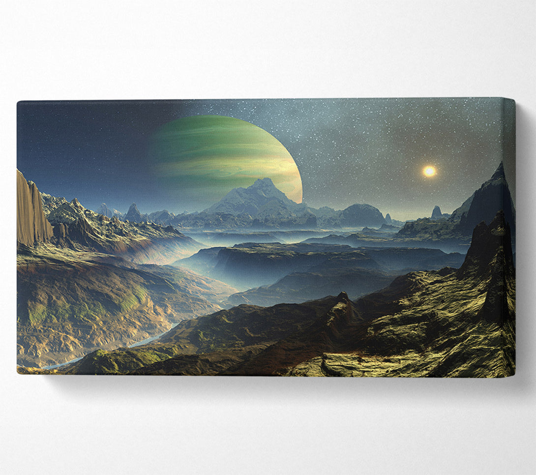  A Canvas Print of The Planet Rises Canvas Art