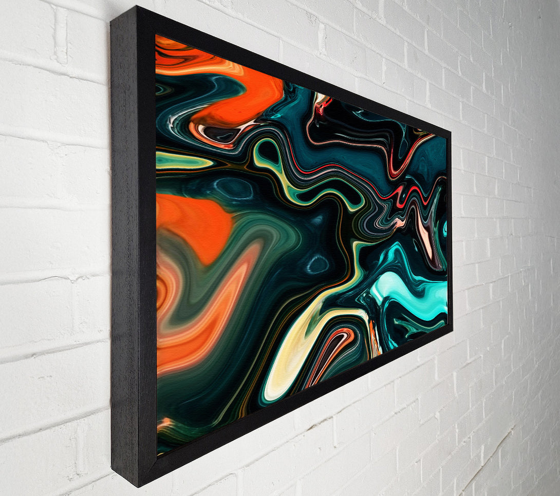  A Canvas Print of Liquid Metal Vivid Melt Canvas Print