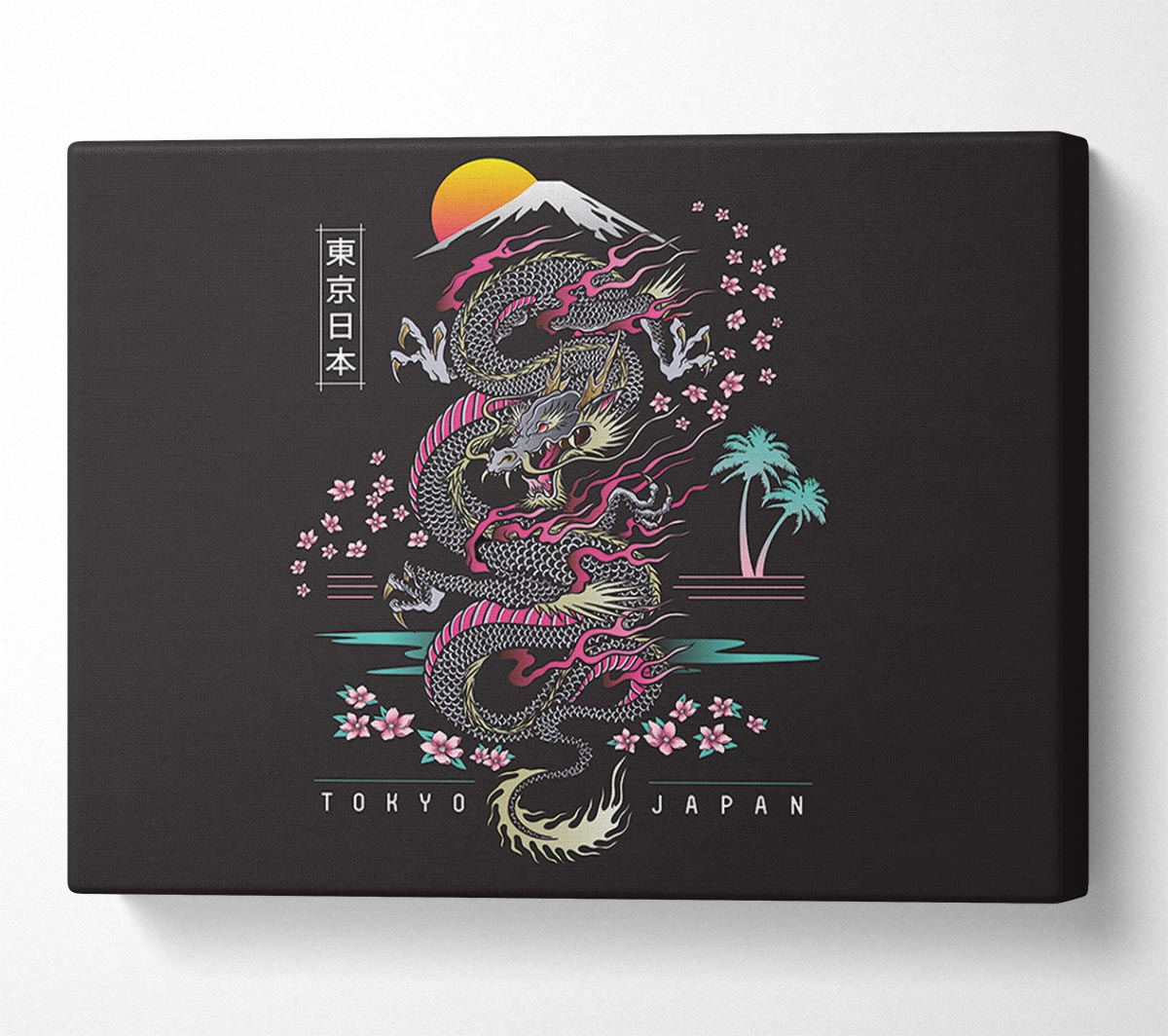 Japanese Dragon Flies Canvas Wall Art