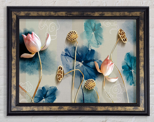Stunning Flower Pose Framed Print