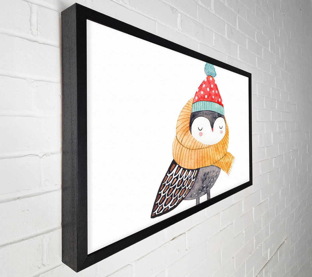 A Canvas Print of Ready For Winter Bird Canvas Print