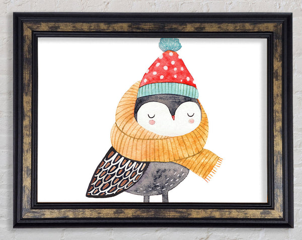 Ready For Winter Bird Framed Print