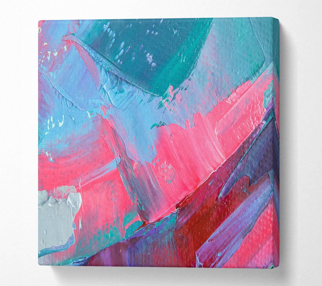  A Canvas Print of Paint Dab Washed Canvas Art