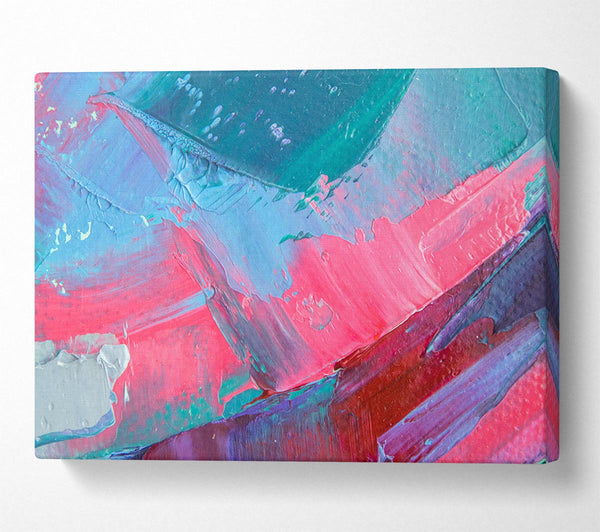  A Canvas Print of Paint Dab Washed Canvas Art