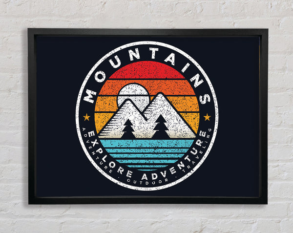 The Mountain Badge Framed Print