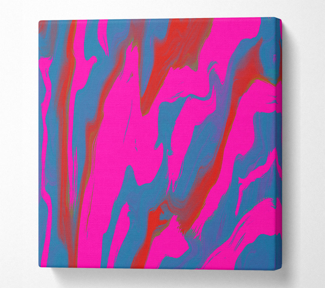  A Canvas Print of Neon Pink Strikes Canvas Art