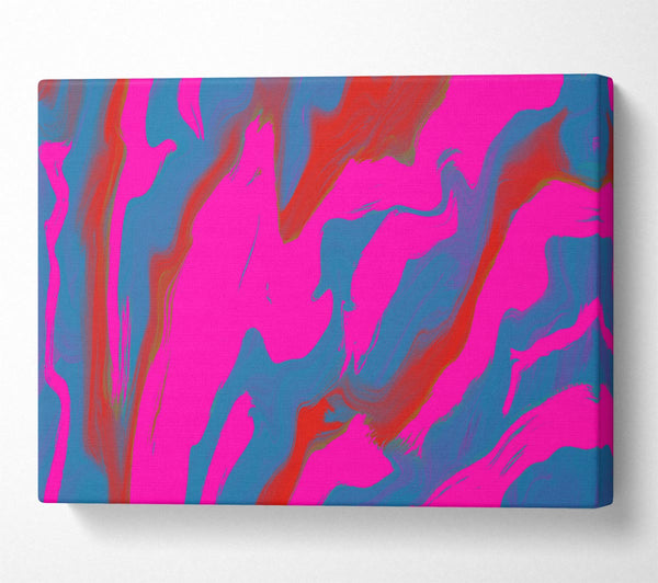  A Canvas Print of Neon Pink Strikes Canvas Art