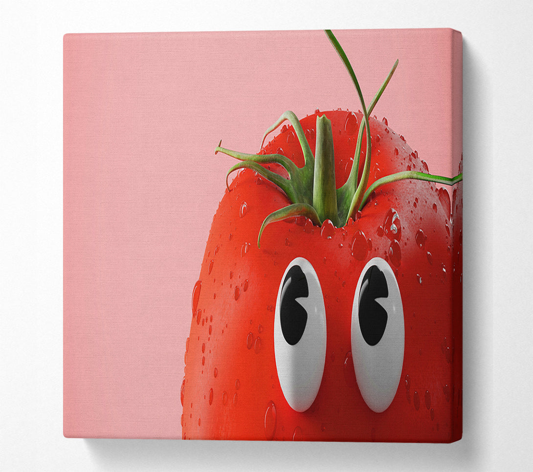  A Canvas Print of Tomato Stare Canvas Art