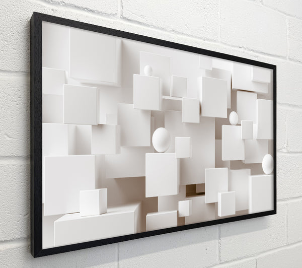 Cubes And Spheres White